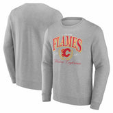 NHL Gray Calgary Flames Reign Supreme Pullover Sweatshirt