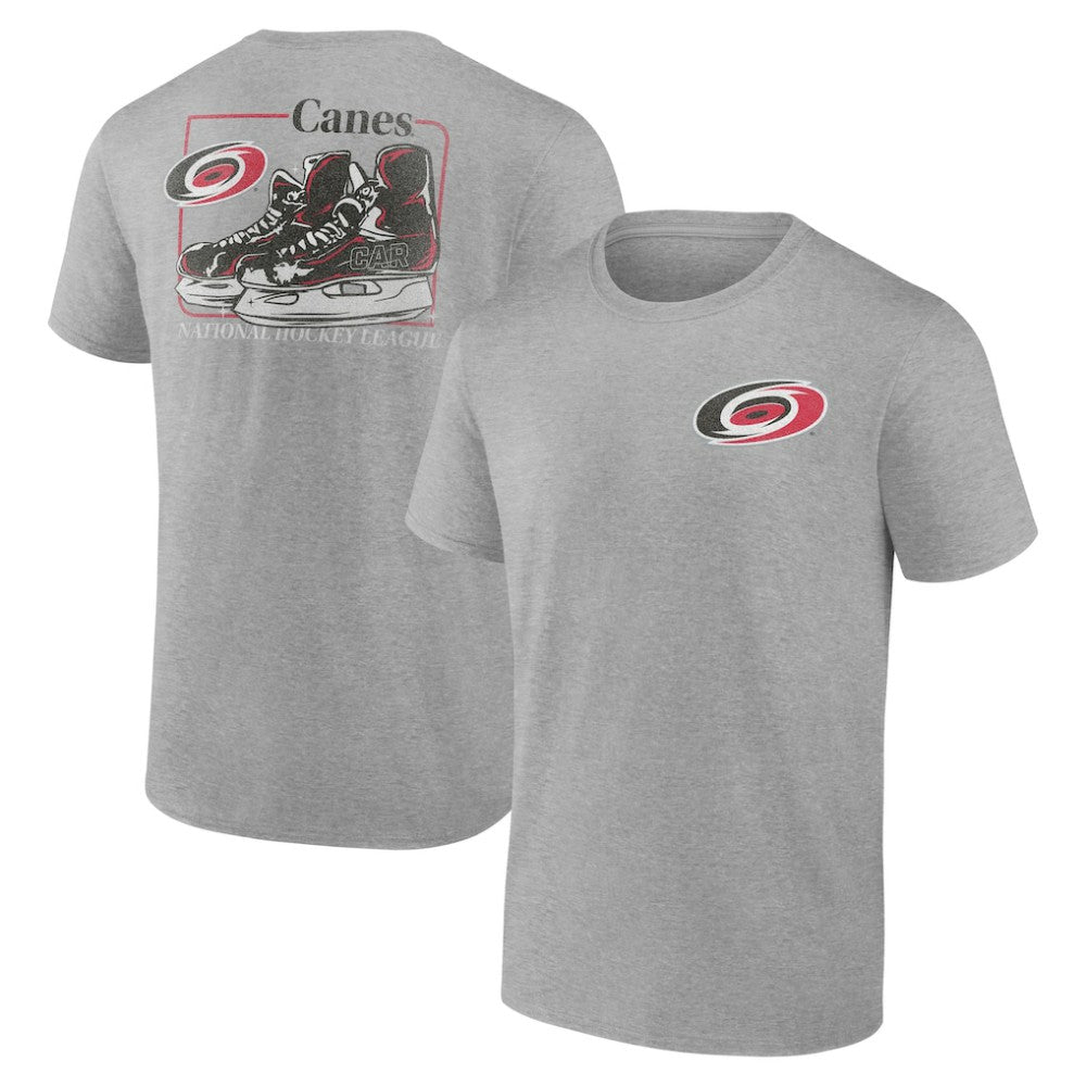 NHL Heather Gray Carolina Hurricanes Glory Skates T-Shirt