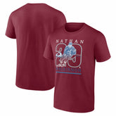 NHL Burgundy Nathan MacKinnon Colorado Avalanche Player Show T-Shirt