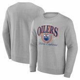 NHL Gray Edmonton Oilers Reign Supreme Pullover Sweatshirt