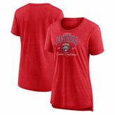 NHL Red Florida Panthers Women's Reign Supreme Tri-Blend T-Shirt