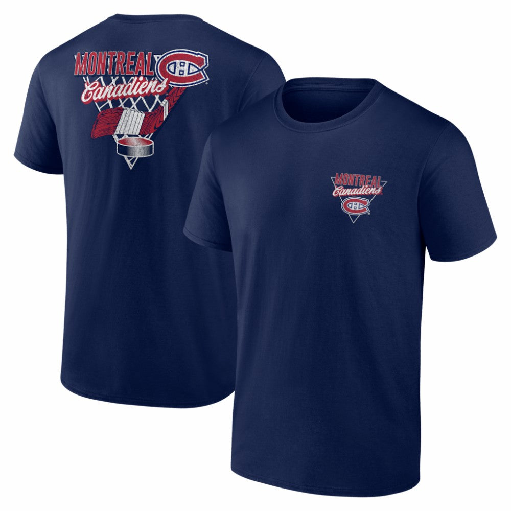 NHL Navy Montreal Canadiens Net Slap T-Shirt