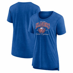 NHL Royal New York Islanders Women's Reign Supreme Tri-Blend T-Shirt