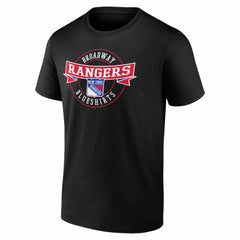 NHL Black New York Rangers Honor Circle T-Shirt