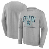 NHL Gray Seattle Kraken Reign Supreme Pullover Sweatshirt