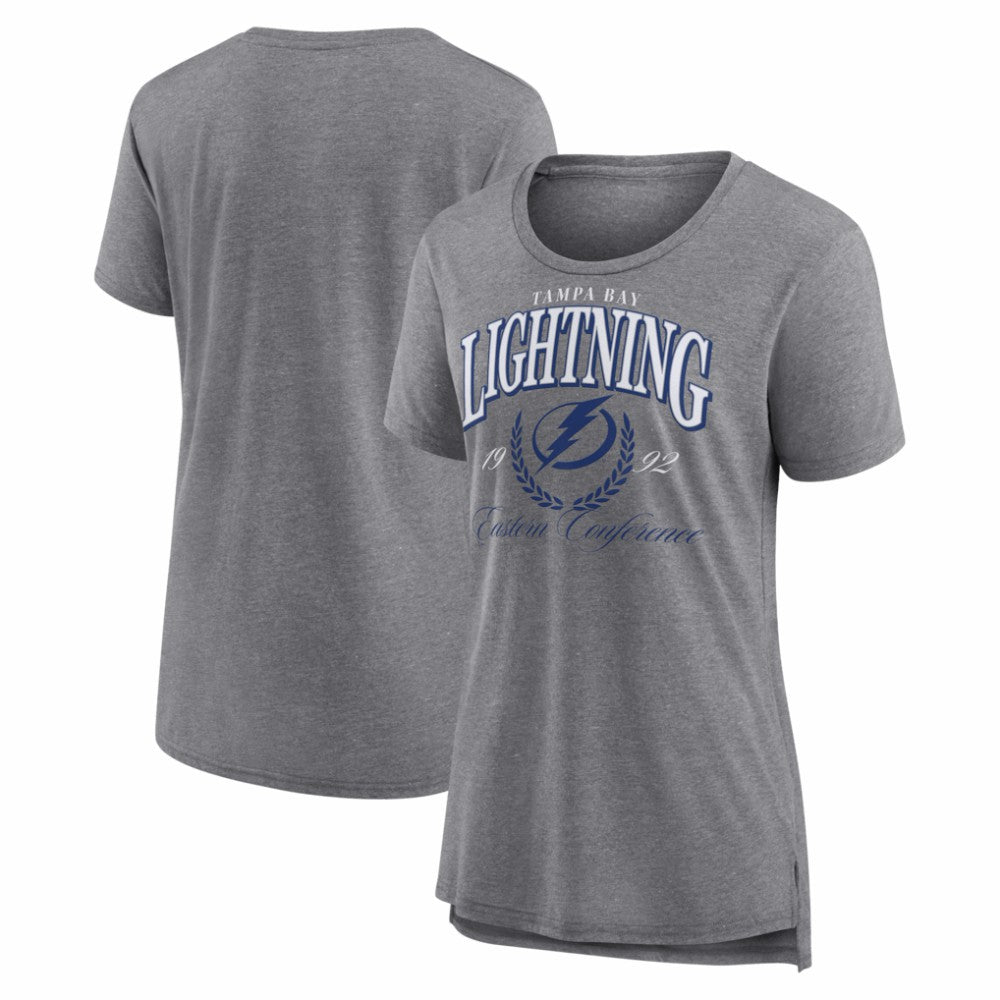 NHL Gray Tampa Bay Lightning Women's Reign Supreme Tri-Blend T-Shirt
