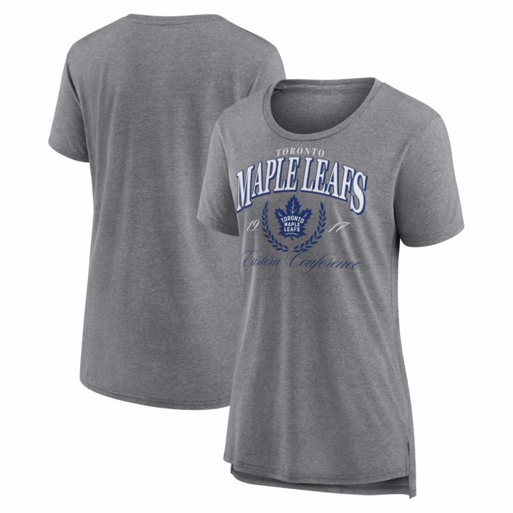 NHL Gray Toronto Maple Leafs Women's Reign Supreme Tri-Blend T-Shirt