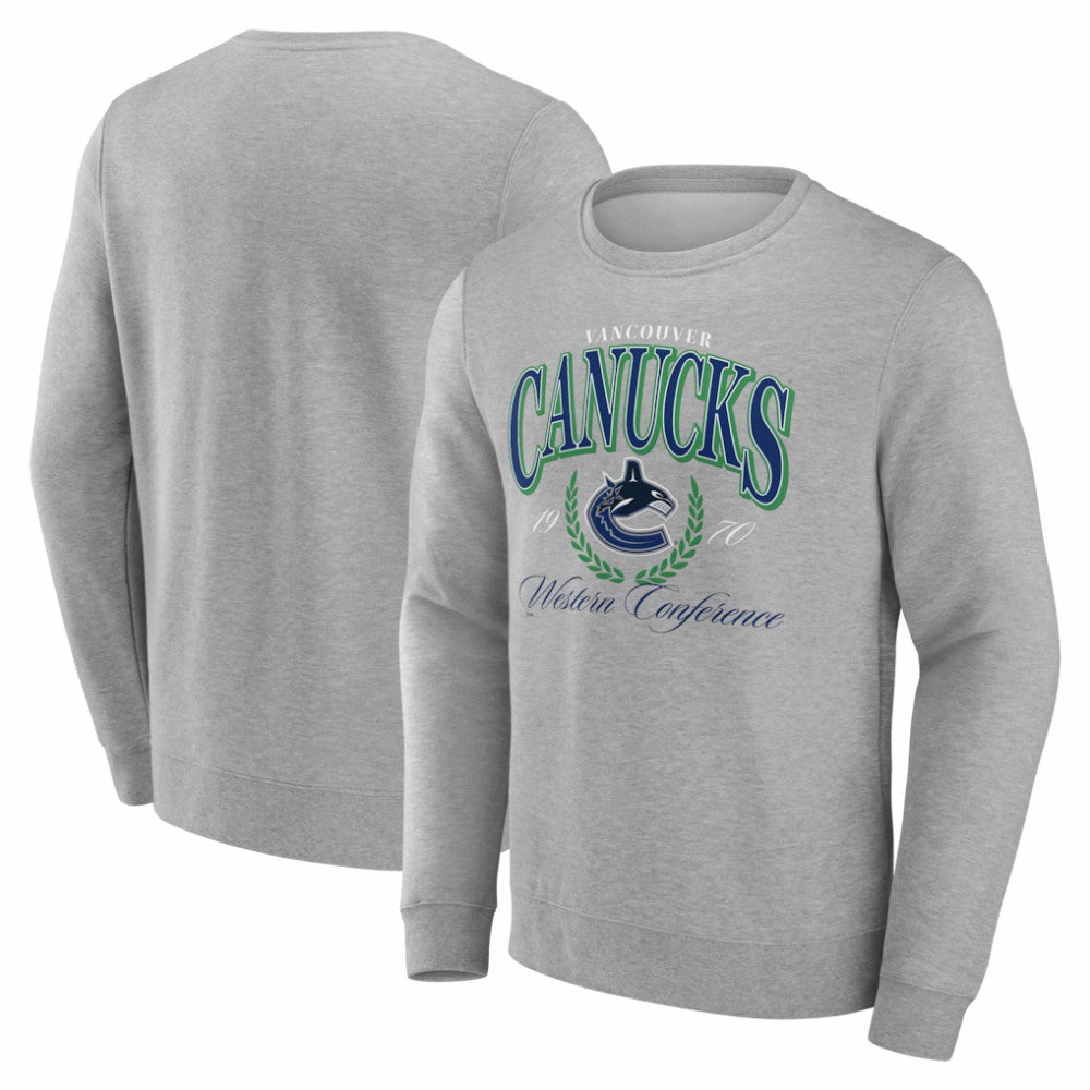 NHL Gray Vancouver Canucks Reign Supreme Pullover Sweatshirt