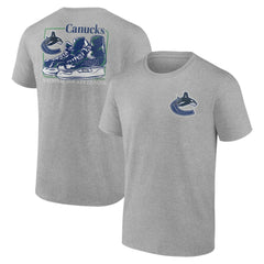 NHL Heather Gray Vancouver Canucks Glory Skates T-Shirt