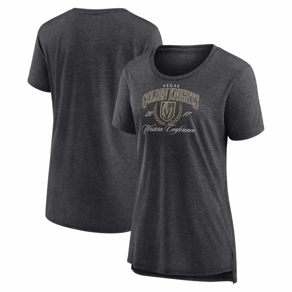 NHL Gray Vegas Golden Knights Women's Reign Supreme Tri-Blend T-Shirt