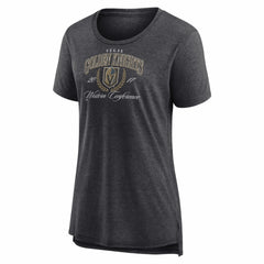 NHL Gray Vegas Golden Knights Women's Reign Supreme Tri-Blend T-Shirt