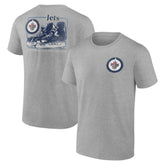NHL Heather Gray Winnipeg Jets Glory Skates T-Shirt