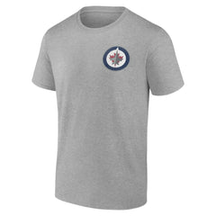 NHL Heather Gray Winnipeg Jets Glory Skates T-Shirt