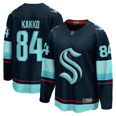 NHL Deep Sea Blue Kaapo Kakko Seattle Kraken Fanatics Home Breakaway Player Jersey