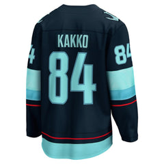 NHL Deep Sea Blue Kaapo Kakko Seattle Kraken Fanatics Home Breakaway Player Jersey