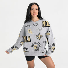 Gameday Couture Women's Always On Repeat Fleece Sweatshirt - New Orleans Saints
