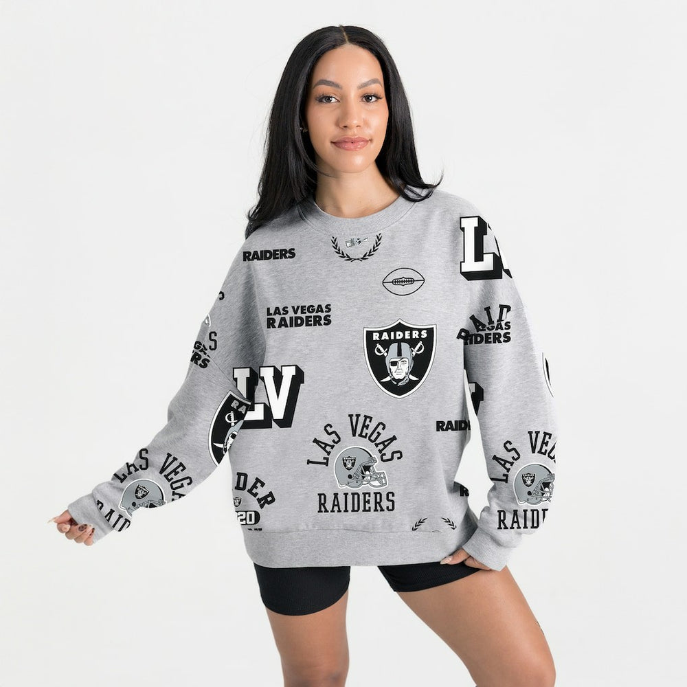 Gameday Couture Women's Always On Repeat Fleece Sweatshirt - Las Vegas Raiders