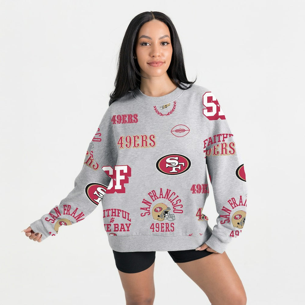Gameday Couture Women's Always On Repeat Fleece Sweatshirt - San Francisco 49ers