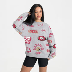 Gameday Couture Women's Always On Repeat Fleece Sweatshirt - San Francisco 49ers