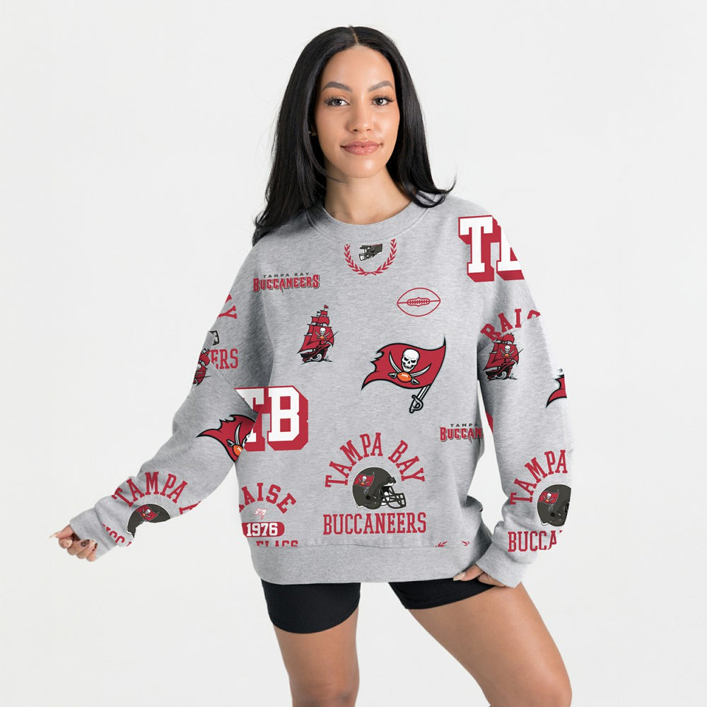Gameday Couture Women's Always On Repeat Fleece Sweatshirt - Tampa Bay Buccaneers