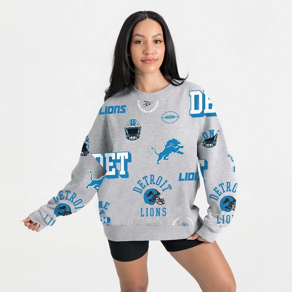Gameday Couture Women's Always On Repeat Fleece Sweatshirt - Detroit Lions