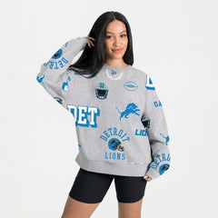 Gameday Couture Women's Always On Repeat Fleece Sweatshirt - Detroit Lions