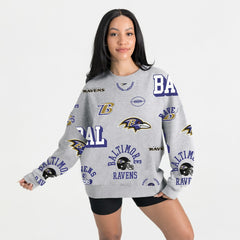 Gameday Couture Women's Always On Repeat Fleece Sweatshirt - Baltimore Ravens