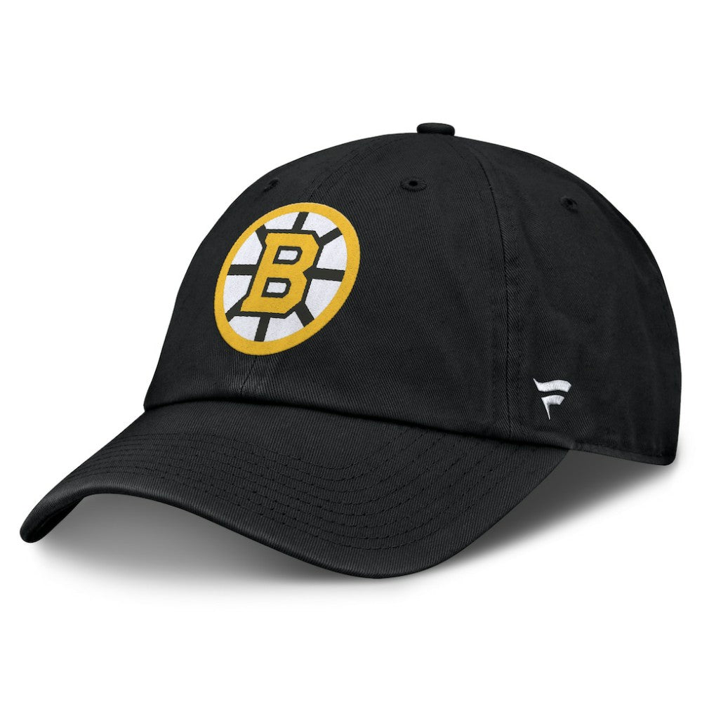 NHL Black Boston Bruins Fanatics Primary Logo Adjustable Hat