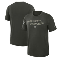 2025 Salute to Service Sideline Slub Dri-FIT T-Shirt - Dallas Cowboys