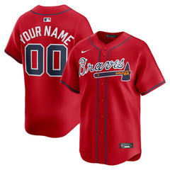 MLB Atlanta Braves Nike Alternate Limited Custom Jersey