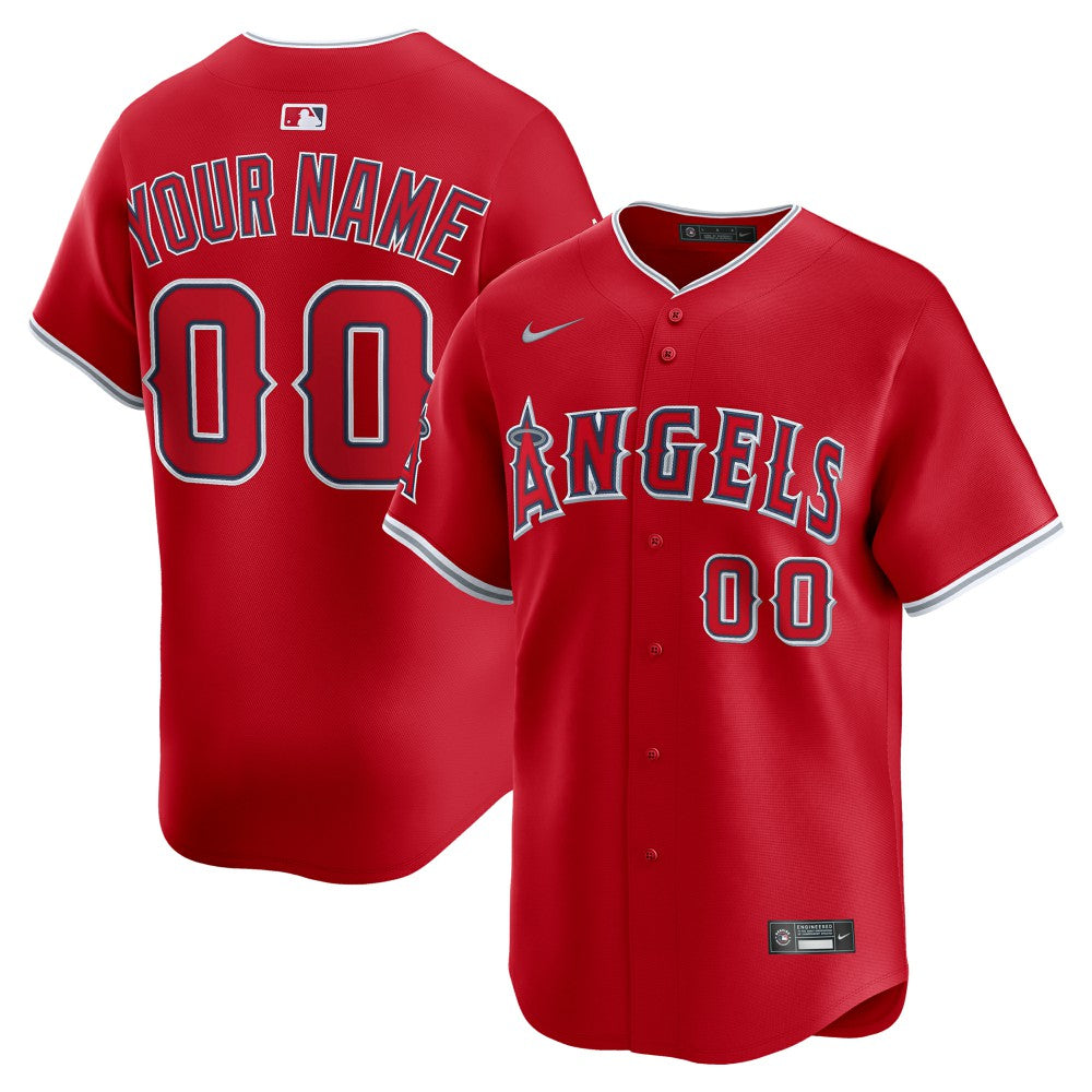 MLB Los Angeles Angels Nike Alternate Limited Custom Jersey