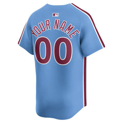 MLB Philadelphia Phillies Nike Alternate Limited Custom Jersey