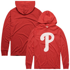 MLB Philadelphia Phillies Homage Lightweight Raglan Tri-Blend Pullover Hoodie