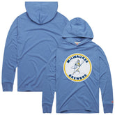 MLB Milwaukee Brewers Homage Lightweight Raglan Tri-Blend Pullover Hoodie