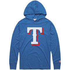 MLB Texas Rangers Homage Lightweight Raglan Tri-Blend Pullover Hoodie