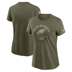 Women's 2025 Salute to Service Sideline T-Shirt - Philadelphia Eagles