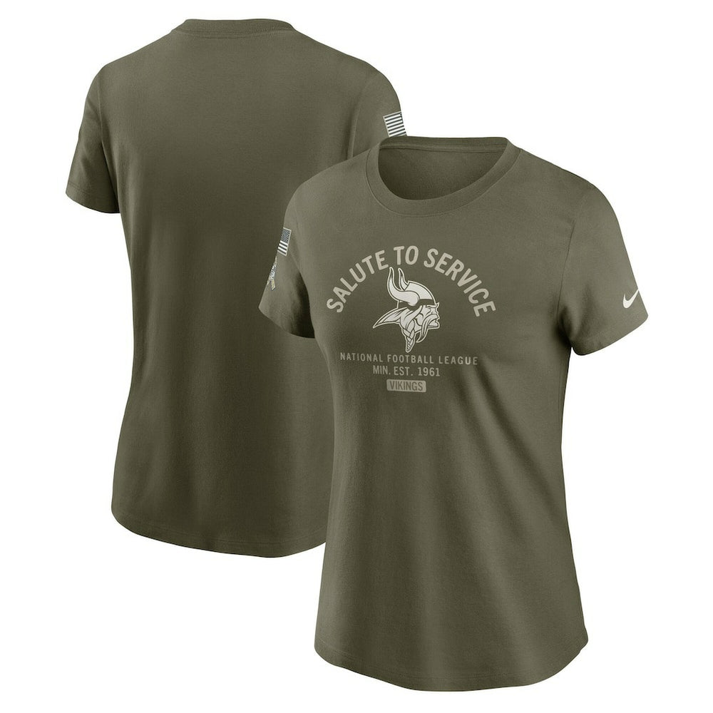 Women's 2025 Salute to Service Sideline T-Shirt - Minnesota Vikings