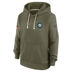 Women's 2025 Salute to Service Sideline Standard Issue Dri-FIT Hoodie - Miami Dolphins