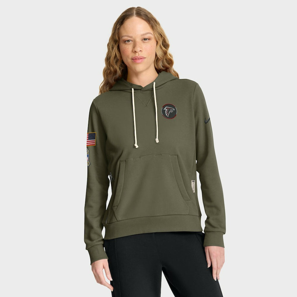 Women's 2025 Salute to Service Sideline Standard Issue Dri-FIT Hoodie - Atlanta Falcons