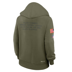Women's 2025 Salute to Service Sideline Standard Issue Dri-FIT Hoodie - Dallas Cowboys