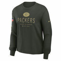 Women's 2025 Salute to Service Sideline Dri-FIT Long Sleeve T-Shirt - Green Bay Packers