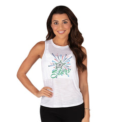 NHL White Dallas Stars Concepts Sport Women's Infuse Knit Tank Top