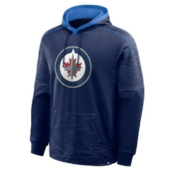 NHL Navy Winnipeg Jets Fanatics Goaltender Defender Pullover Hoodie