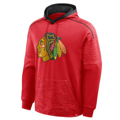 NHL Red Chicago Blackhawks Fanatics Goaltender Defender Pullover Hoodie