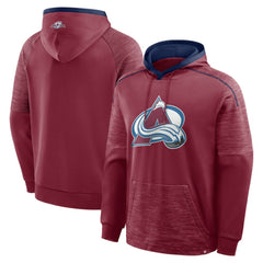 NHL Burgundy Colorado Avalanche Fanatics Goaltender Defender Pullover Hoodie