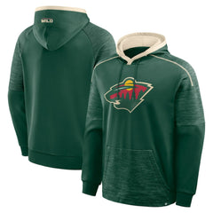 NHL Green Minnesota Wild Fanatics Goaltender Defender Pullover Hoodie