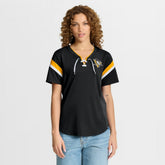 NHL Black Pittsburgh Penguins Fanatics Women's Offside Athena T-Shirt