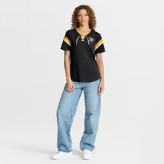 NHL Black Pittsburgh Penguins Fanatics Women's Offside Athena T-Shirt
