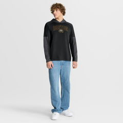 NHL Black Boston Bruins Fanatics Penalty Shot Long Sleeve Hoodie T-Shirt