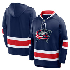 NHL Navy Columbus Blue Jackets Fanatics Prime Time Fleece Hoodie